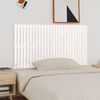 vidaXL T&ecirc;te de lit murale Blanc 166x3x90 cm Bois massif de pin