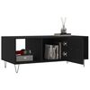 vidaXL Table basse noir 102x50x40 cm bois d'ing&eacute;nierie
