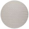 vidaXL Tapis de surface Rond Cr&egrave;me &Oslash; 200 CM