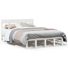 vidaXL Cadre de lit sans matelas blanc 150x200 cm bois de pin massif