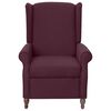 vidaXL Fauteuil inclinable Violet Tissu