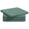 vidaXL Coussins de si&egrave;ge 4 pc Velours Vert Mer 40 x 40 x 3 cm