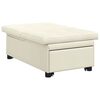 vidaXL Canap&eacute;-Lit Cr&egrave;me 194 x 67 x 82 cm Velours