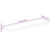 vidaXL Dessus de table 110x40x3,8cm bord vif bois massif manguier brut