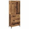 vidaXL Haut Armoire 2 pc Bois Ancien 69,5 x 34 x 180 cm