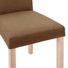 vidaXL Chaises &agrave; manger lot de 6 marron tissu