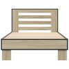 vidaXL Cadre de lit sans matelas ch&ecirc;ne sonoma 90x200 cm