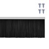 vidaXL Brosses d'&eacute;tanch&eacute;it&eacute; pour porte &agrave; visser 12 pcs Blanc 100 cm