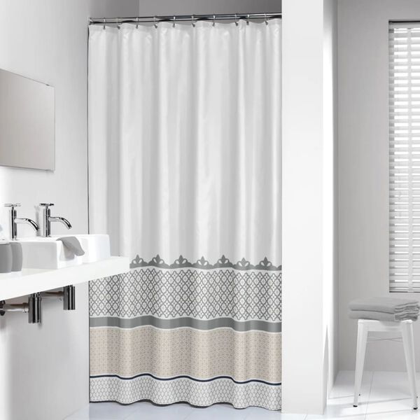 Sealskin Rideau de douche Marrakech 180 cm Argent&eacute;