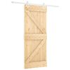 vidaXL Porte coulissante Naturel et Blanc 80 x 210 cm