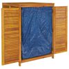 vidaXL Boîte de rangement de jardin 140x87x104 cm bois massif d'acacia