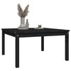 vidaXL Table de jardin noir 82,5x82,5x45 cm bois massif de pin