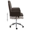 vidaXL Chaise de bureau Marron Similicuir