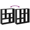 vidaXL &Eacute;tag&egrave;re s&eacute;paratrice de pi&egrave;ce noir 102x29x103,5 cm