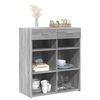 vidaXL Buffet sonoma gris 80x42,5x93 cm bois d'ing&eacute;nierie