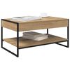 vidaXL Table basse Ch&ecirc;ne artisan 80 x 50 x 40 cm Bois d'ing&eacute;nierie