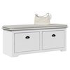VidaXL Banc de couloir BODO blanc 114x40x45 cm