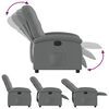 vidaXL Fauteuil inclinable &eacute;lectrique Gris fonc&eacute; Tissu