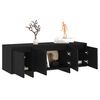 vidaXL Meuble TV Noir 120x30x40,5 cm Bois d'ing&eacute;nierie
