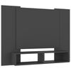 vidaXL Meuble TV mural Gris 120x23,5x90 cm Bois d&rsquo;ing&eacute;nierie