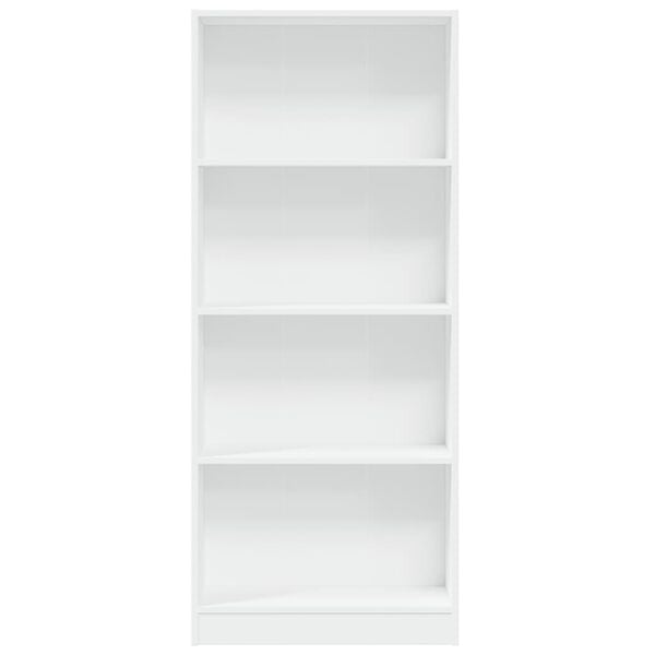 vidaXL Bibliothèque blanc 60x24x143 cm bois d'ingénierie