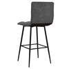 vidaXL Tabourets de bar lot de 2 gris fonc&eacute; velours