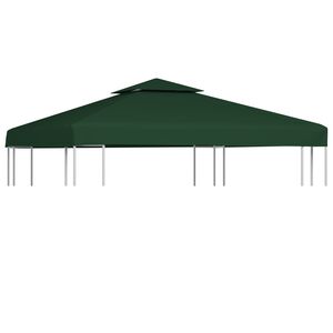 vidaXL Recouvrement de remplacement d'auvent 310 g/m&sup2; 3 x 3 m Vert