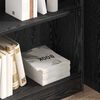 vidaXL &Eacute;tag&egrave;re Ch&ecirc;ne noir 80 x 24 x 76 cm Bois d'ing&eacute;nierie