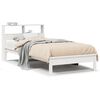 vidaXL Lit biblioth&egrave;que sans matelas blanc 100x200 cm bois pin massif