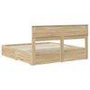 vidaXL Cadre de lit Ch&ecirc;ne Sonoma 180 x 200 cm Bois d'ing&eacute;nierie