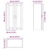 vidaXL Armoire de cuisine avec &eacute;tag&egrave;re Ch&ecirc;ne Sonoma 60 x 31 x 100 cm
