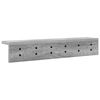 vidaXL Porte-manteau mural Gris Sonoma 60 x 10,5 x 10,5 cm