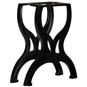 vidaXL Pied de banc 2 pcs Cadre en X Fonte