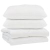 vidaXL Couette avec oreiller 3 pcs Blanc Microfibre