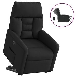 vidaXL Fauteuil inclinable &eacute;lectrique noir tissu