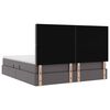 vidaXL Lit de Rangement Gris 160 x 200 cm Cuir synth&eacute;tique
