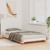 vidaXL Cadre de lit sur&eacute;lev&eacute; Marron 90 x 210 cm Bois massif en pin