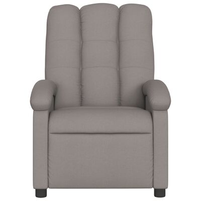 vidaXL Fauteuil inclinable Taupe Tissu