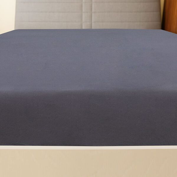 vidaXL Draps-housses Jersey 2 pcs Anthracite 90x200 cm Coton