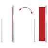 vidaXL Auvent lat&eacute;ral r&eacute;tractable 160 x 500 cm Rouge