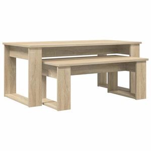 vidaXL Ensemble de tables basses 2 pcs Ch&ecirc;ne Sonoma 100 x 50 x 42 cm