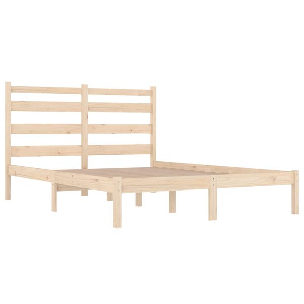 vidaXL Cadre de lit sans matelas bois de pin massif