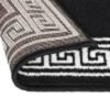 vidaXL Tapis BCF Noir avec motif 60x500 cm