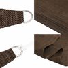 vidaXL Voile d'ombrage 160 g/m² Marron 4x5x5 m PEHD