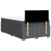 vidaXL Sommier &agrave; lattes de lit avec matelas Gris fonc&eacute; 120x200cm Tissu
