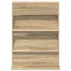 vidaXL &Eacute;tag&egrave;re &agrave; magazines avec &eacute;tag&egrave;re Ch&ecirc;ne Sonoma 70 x 41 x 96 cm