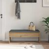 vidaXL Banc d'entr&eacute;e avec coussin Ch&ecirc;ne artisanal 103 x 38 x 40 cm