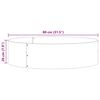 vidaXL Cache-pot de jardin Anthracite 80 x 80 x 20 cm Acier