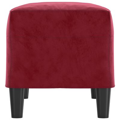 vidaXL Banc Rouge bordeaux 70x35x41 cm Velours