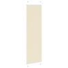 vidaXL Store pliss&eacute; cr&egrave;me 60x200 cm largeur du tissu 59,4 cm polyester